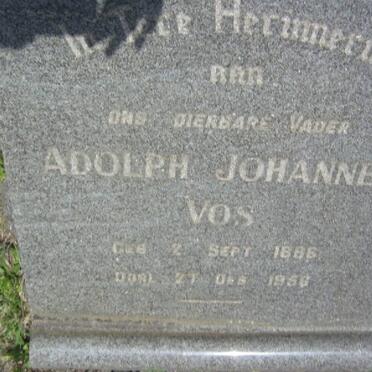 VOS Adolph Johannes 1886-1956