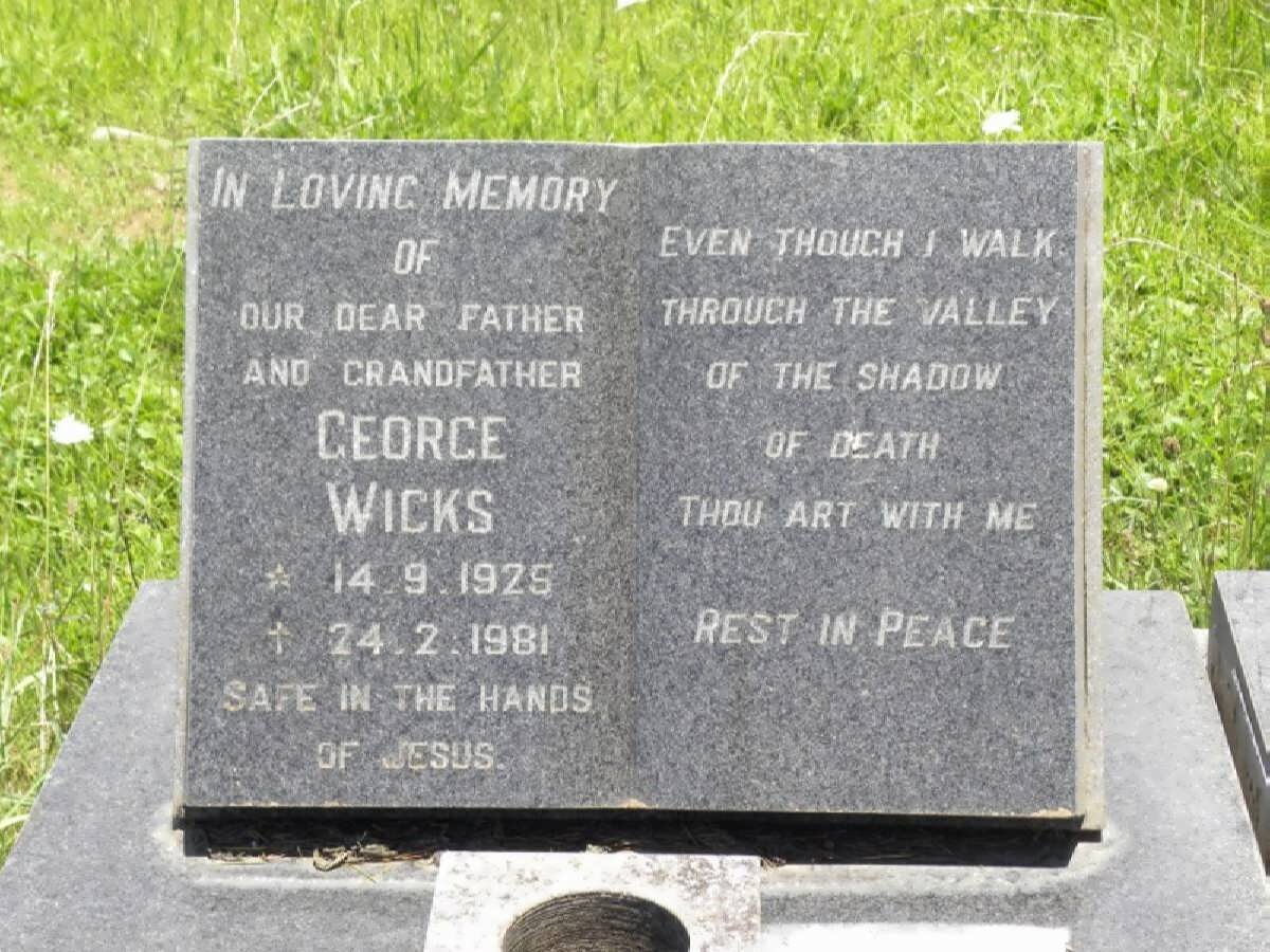 WICKS George 1925-1981