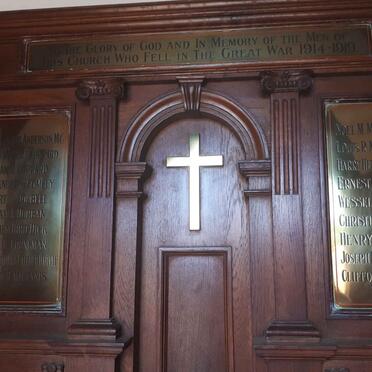 Eastern Cape, UITENHAGE, John Street Methodist Church, Great War Memorial Plaque