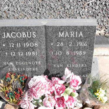 BEZUIDENHOUT Jacobus 1908-1981 &amp; Maria 1916-1989