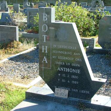 BOTHA Anthonie 1920-1989