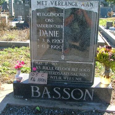 BASSON Danie 1920-1990