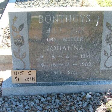 BONTHUYS Johanna 1914-1989