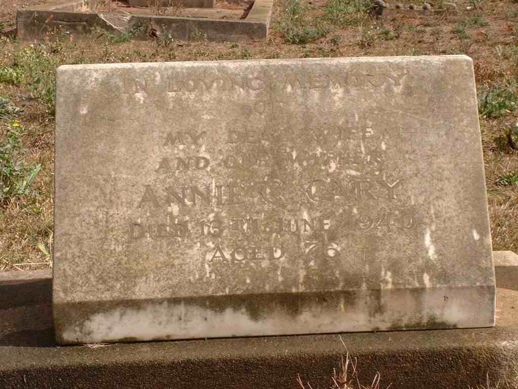 CARY Annie C. née SMITH 1864-1940