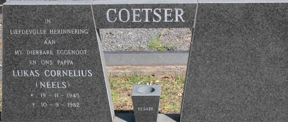 COETSER Lukas Cornelius 1945-1982