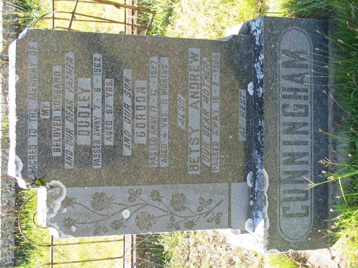 CUNNINGHAM Dudley -1962 &amp; Betsy Andrew -1966 :: CUNNINGHAM Gordon -1927