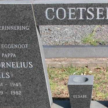 COETSER Lukas Cornelius 1945-1982