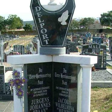 DELPORT Jurgens Johannes 1934-2006 &amp; Jacoba Wilhelmina 1937-
