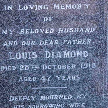 DIAMOND Louis -1918