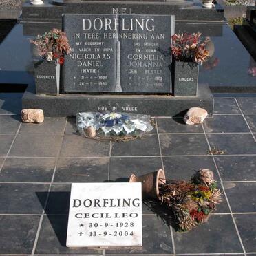 DORFLING Nicholaas Daniel 1898-1980 &amp; Cornelia Johanna BESTER 1903-1986 :: DORFLING Cecil Leo 1928-2004