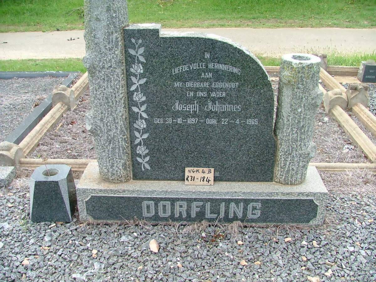 DORFLING Joseph Johannes 1897-1965
