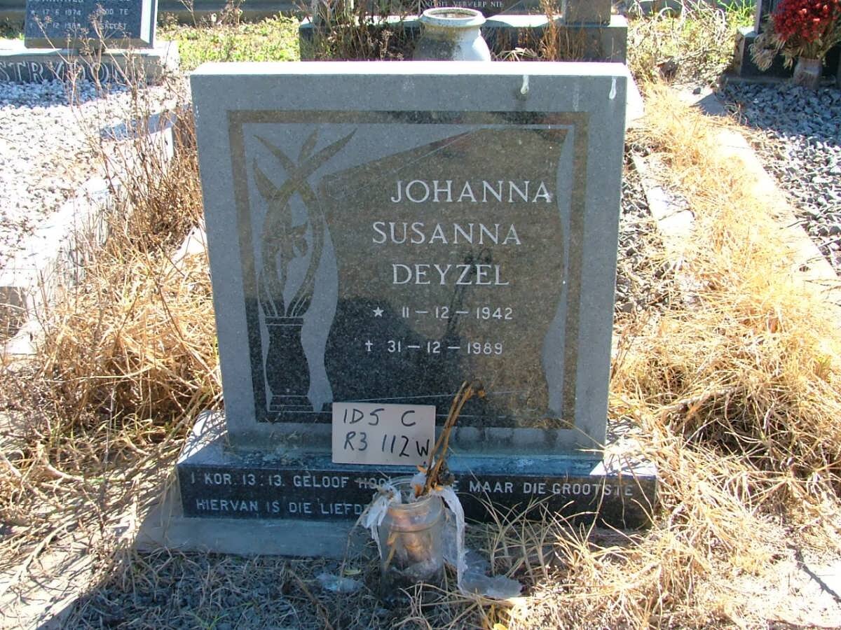 DEYZEL Johanna Susanna 1942-1989