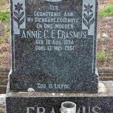 ERASMUS Annie C.E. 1894-1951