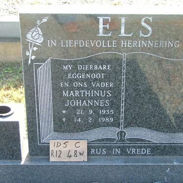 ELS Marthinus Johannes 1935-1989