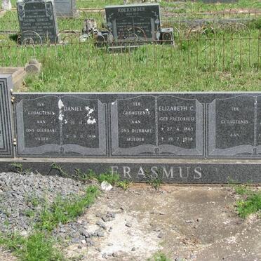 ERASMUS Daniel 18??-1918 &amp; Elizabeth C. PRETORIUS 1863-1938 :: ERASMUS Carel C.F. 1893-1962