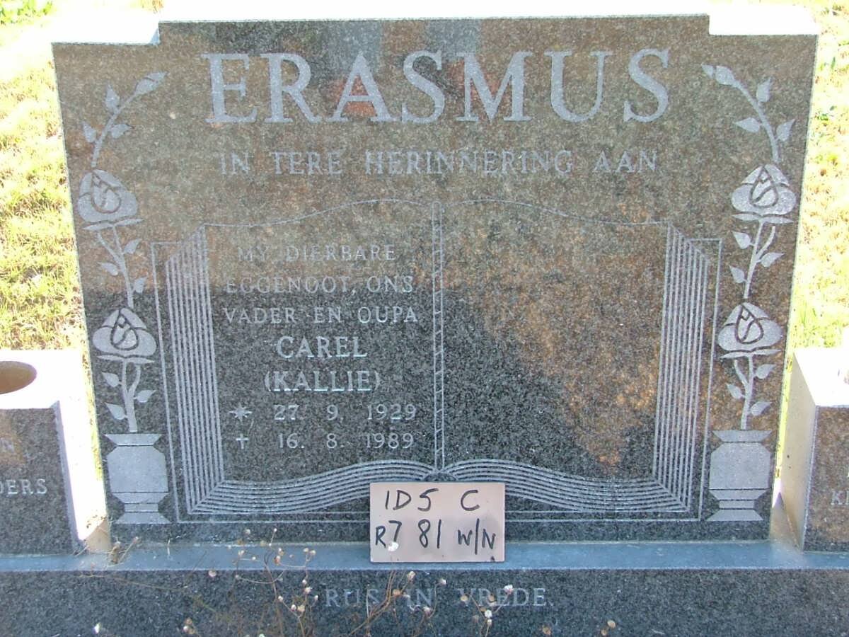 ERASMUS Carel 1929-1989