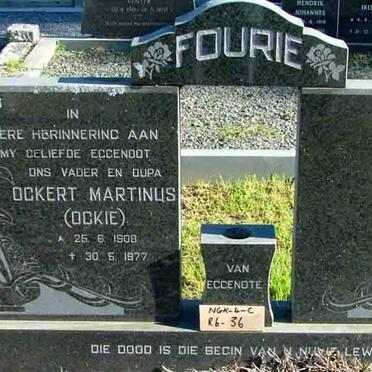 FOURIE Ockert Martinus Ockie 1908-1977