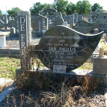 FREAY Jan Paulus, de 1939-1989