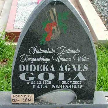 GOLA Dideka Agnes 1929-2003
