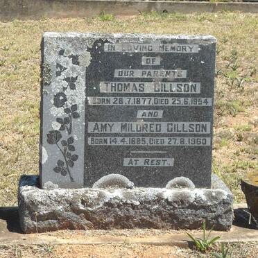 GILLSON Thomas 1877-1954 &amp; Amy Mildred 1885-1960