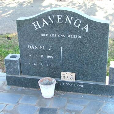 HAVENGA Daniël J. 1915-1988