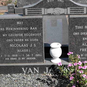 JAARSVELD Nicolaas J.S., van 1918-1982