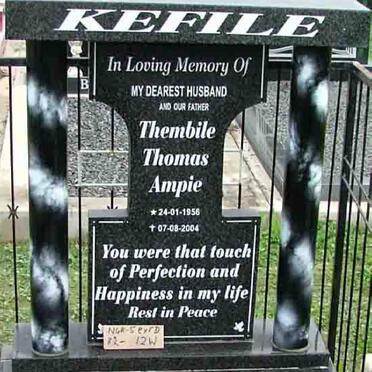 KEFILE Thembile Thomas Ampie 1956-2004