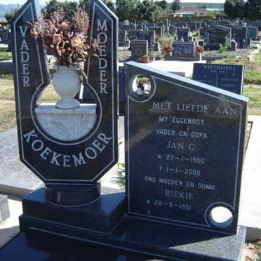 KOEKEMOER Jan C. 1950-2000 &amp; Riekie 1951-
