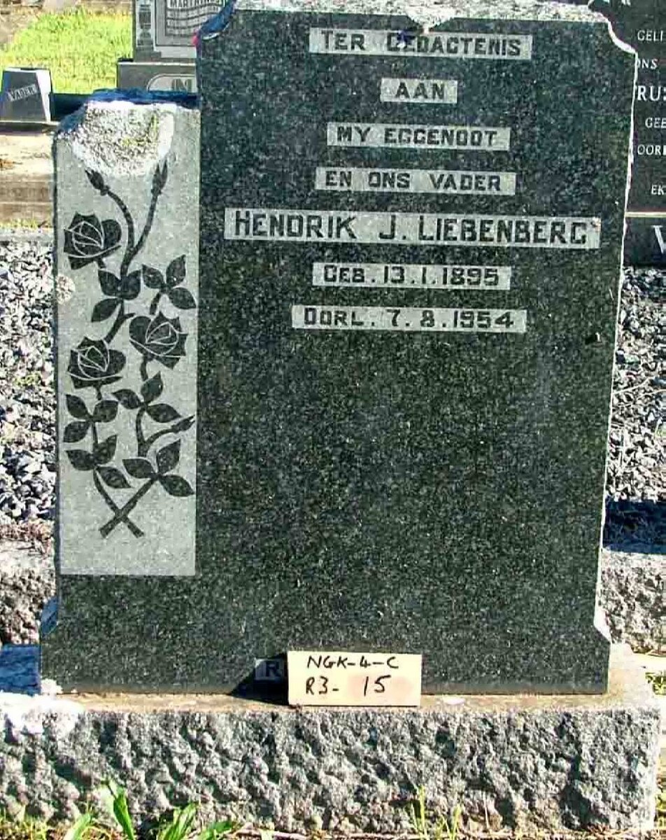 LIEBENBERG Hendrik J. 1895-1954