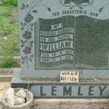 LEMLEY William 1913-1961 :: LEMLEY Luzelle 1975-1975