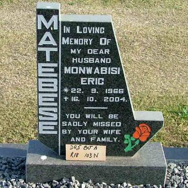 MATEBESE Monwabisi Eric 1966-2004