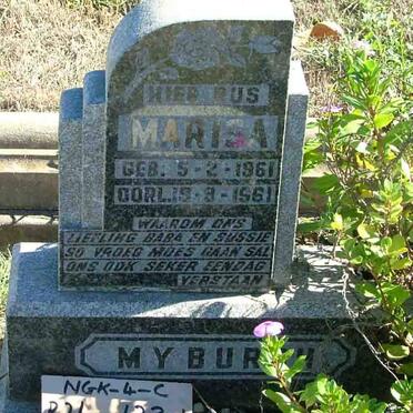 MYBURGH Marisa 1961-1961