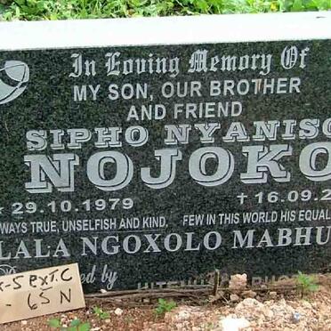 NOJOKO Sipho Nyaniso 1979-2001