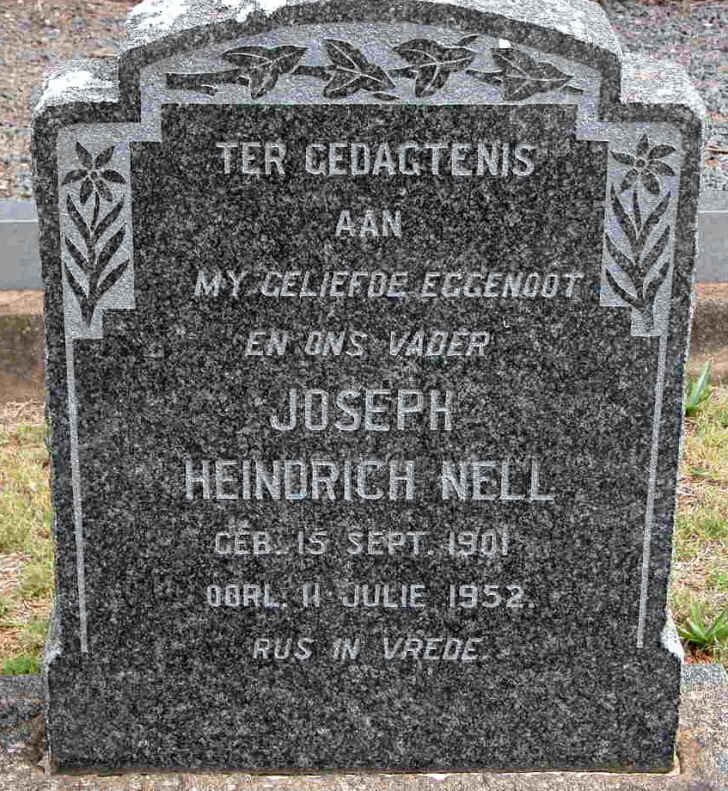 NELL Joseph Heindrich 1901-1952