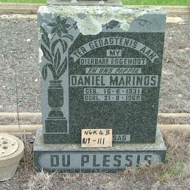 PLESSIS Daniel Marinos, du 1931-1960