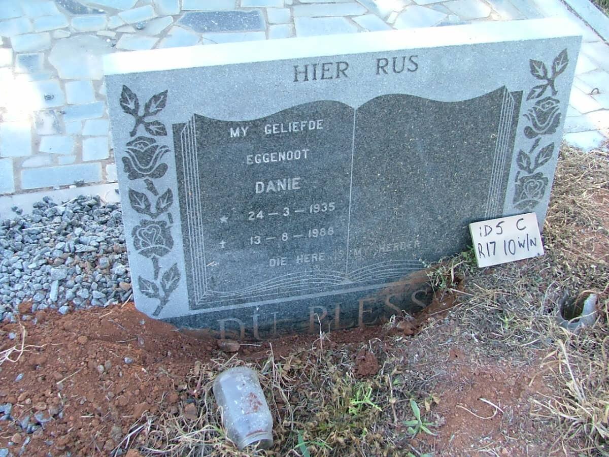 PLESSIS Danie, du 1935-1988