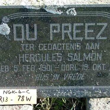 PREEZ Hercules Salmon, du 1901-1959