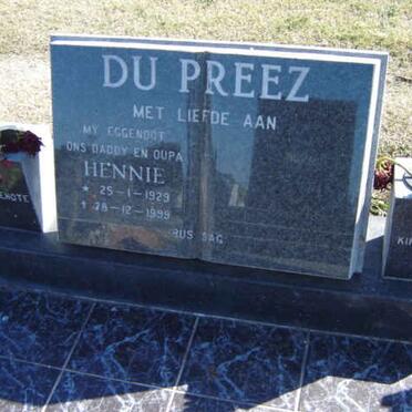 PREEZ Hennie, du 1929-1999