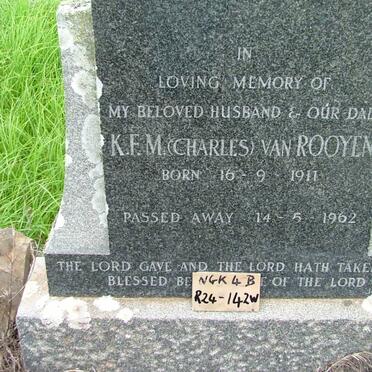 ROOYEN K.F.M., van 1911-1962