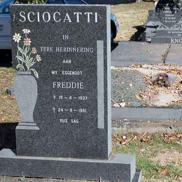 SCIOCATTI Freddie 1937-1981
