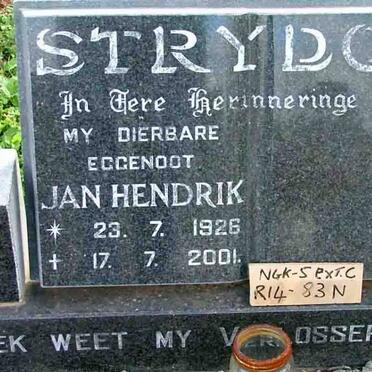 STRYDOM Jan Hendrik 1926-2001