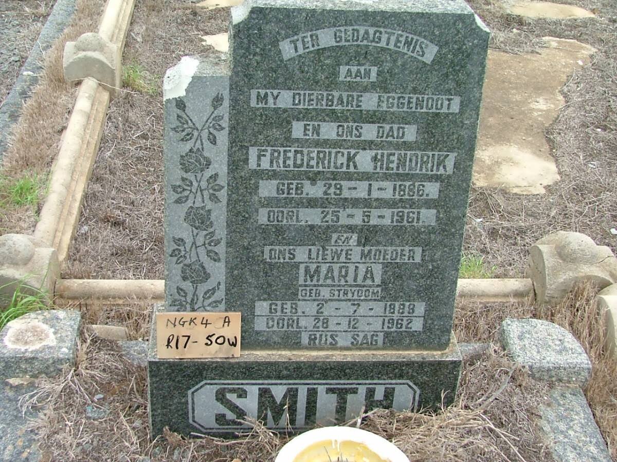 SMITH Frederick Hendrik 1886-1961 &amp; Maria STRYDOM 1888-1962