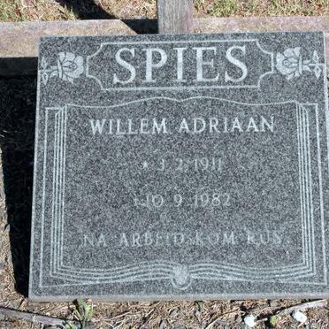 SPIES Willem Adriaan 1911-1982