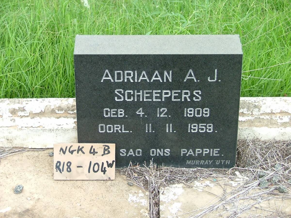 SCHEEPERS Adriaan A.J. 1909-1959