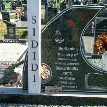 SIDIDI Nomathemba Joyce 1940-2006