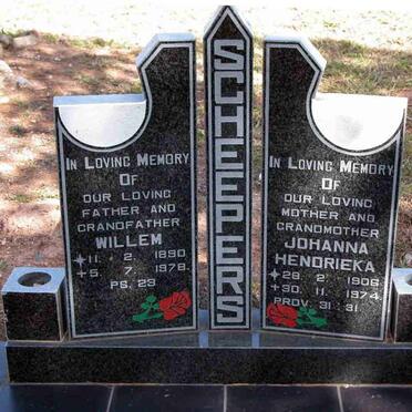 SCHEEPERS Willem 1890-1978 &amp; Johanna Hendrieka 1906-1974