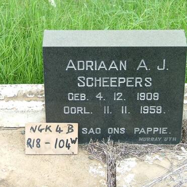 SCHEEPERS Adriaan A.J. 1909-1959