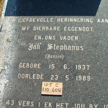 STRYDOM Jan Stephanus 1937-1989