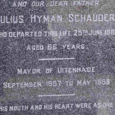 SCHAUDER Julius Hyman -1962