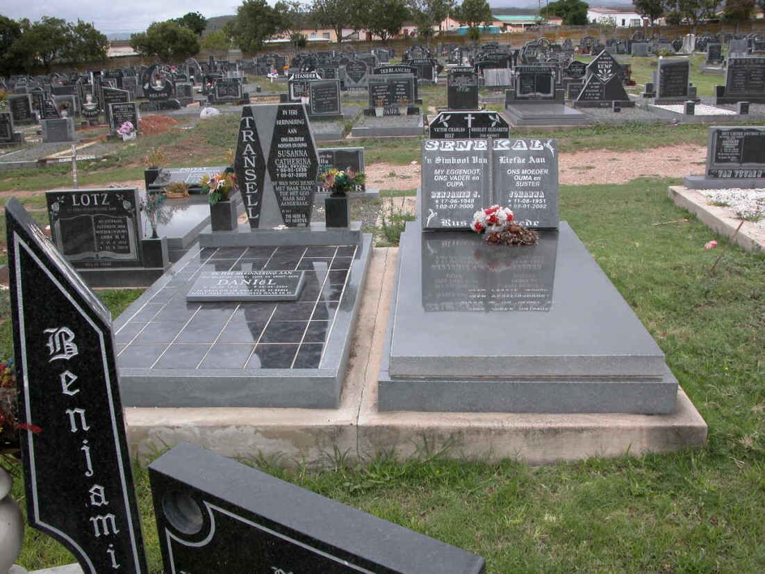 TRANSELL Daniel &amp; Susanna Catharina :: SENEKAL Benjamin J. 1948-2000 &amp; Johanna 1951-2002 :: ? Benjamin